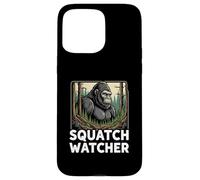 Squatch Watcher Bigfoot Forest Cryptid Hunter Design Custodia per iPhone 15 Pro Max