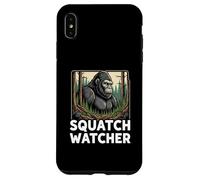 Squatch Watcher Bigfoot Forest Cryptid Hunter Design Custodia per iPhone XS Max
