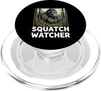 Squatch Watcher Bigfoot Forest Cryptid Hunter Design PopSockets PopGrip per MagSafe