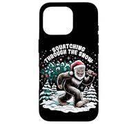 Squatching attraverso la neve - Bigfoot Sasquatch Christmas Custodia per iPhone 16 Pro