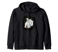 Squatting Gopnik Slav with Tracksuit in Space T-Shirt Felpa con Cappuccio