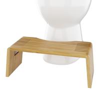 Squatty Potty Oslo Pieghevole Bambù Bagno Gabinetto Sgabello, 7-Pollice Altezza, Marrone