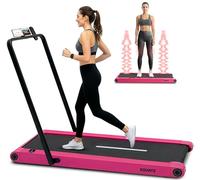Squatz Tapis Roulant Pieghevole 2-in-1 con Pedana Vibrante, Walking Pad Salvaspazio, Display LED, Supporto Tablet, Telecomando, Motore Silenzioso 750W per Casa e Ufficio