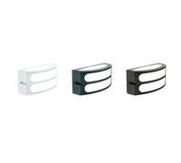 SQUBA APPLIQUE DA ESTERNO IP54 MODERNA IN ALLUMINIO BIANCO ANTRACITE O MARRONE DI SOVIL