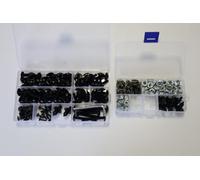 SQUbrother Viti Colorate Elementi di Fissaggio Carenatura Bulloni Dado Clip Kit CBR 1000 RR 2008 2009 2010 2011 CBR 1000 RR 08 09 10 11 Moto Parabrezza Carena Kit Bulloni Nero Argento