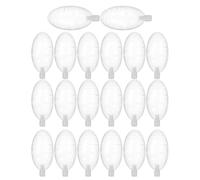 Squeaker Replacement - 20-Pack Oval Olive-Shaped Noise Makers | PVC Squeaking Toys For DIY Crafts | For Pet Plush, Sewing, Creative Projects, Fun Ƒor All Ages
