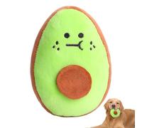 Squeaky Avocado Toy - Plush Dog Chew | Interactive Pet Gift | Soft Plush With Squeaker, Durable Molar Protection, Perfect Size 4.7 Inch, For Puppy Teething, Small Dogs, Playtime & Bonding