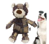 Squeaky Plush DogToy - Stuffed Bear ChewingToy, Long Lasting Pet Play Accessory | Multifunzionale Comfortable ChewToy for Dogs Cats Puppies Small Animals Interactive Fun Training Entertainment