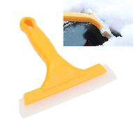 Squeegee della finestra multiuso, tergicristallo di pulizia in vetro giallo con lama di gomma e manico in plastica per bicchiere bagno in cucina, specchio della porta, parabrezza