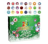 Squeeze Ball Countdown Calendar - 24 Day Calming Fidget Toy Set, Fun Christmas Countdown, Soft Stress Relief Balls for Kids, Teens, and Adults, School, Study Room, or Office