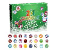 Squeeze Ball Countdown Calendar, 24-Day Soft Calming Stress Relief Set & Sensory Fidget Toy, Relaxing Christmas Countdown Gift for Kids Teens Adults Students School & Home Use