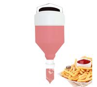 Squeeze Bottles, Sauce Dispenser, Refillable Condiment Container, Large 5.5L Capacity, Leakproof and Hangable Design, for Cooking, Ketchup, Sour Cream, Dressings, Commercial Kitchens, BBQs, Home Use