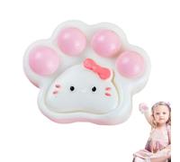 Squeeze Cat Paw Toy, Cartoon Cat Paw Fidget, Safe Multi-Functional Toys, Goodie Bag Stuffer for Children's Day, Thanksgiving, Partys Celebrations, 6cm White Pink Black