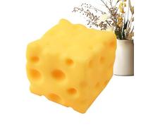 Squeeze Cheese Toy, Cheese Shape Fidget, Sensory Pinching Toy, Autentico Soft Sturdy Material Fun Stress Relief, for Kids Adults School Office Home Classroom Travel Use