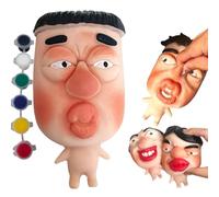 Squeeze Fidget Toy,Soft Sensory Interactive Squishy Toys,Slow-Rise Relaxation Toys for Adults,Fun Prank and Sensory Game for Party Favors,Classroom Prizes,Stocking Stuffers (Pot-lid hair)