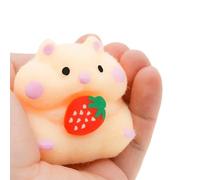 Squeeze Hamster Toy - Washable Party Favor, Relieve Tension Mood Booster Small Tactile Relaxation Gift | Desktop Animal Companion For Adults, Office Commuting Calm Down