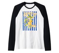 Squeeze Me Lemon Citrus Fruit Summer Pun Maglia con Maniche Raglan