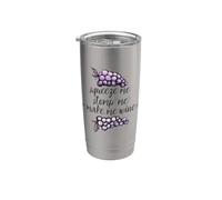 Squeeze me stomp me make me wine emaker illustrazione Bicchiere termico in acciaio inox doppia parete
