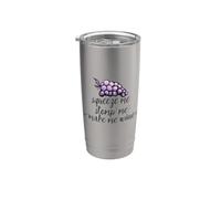 Squeeze me stomp me make me wine emaker illustrazione Bicchiere termico in acciaio inox doppia parete