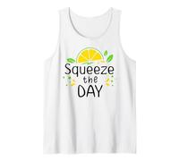 Squeeze The Day Sign,Lemon Coffee When Life Gives You Lemons Canotta