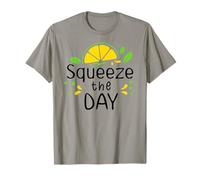 Squeeze The Day Sign,Lemon Coffee When Life Gives You Lemons Maglietta