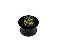 Squeeze The Day Vintage Lemon Bee Botanico Summer Fruit PopSockets PopGrip Adesivo