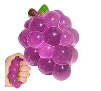 Squeeze Toy - 8.5cm Grape Shape Sensory Toy | Soft Stress Relief Fidget Fruit | Pocket Size Anti Anxièty Śquishy Toys For Kids Adults | Calming Classroom Home Travel Car Focus Toys