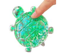 Squeeze Toys - Glitter Turtle Shape Party Favors, Sensory Toy with Sparkling Fluid Core, Slow Rebound Stress Ease Fidget, Tactile Hand Exerciser, Quiet Decompressions Accessory for Home School