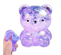 Squeezy Bear Squish-y Stress Balls, Bear Squish-y Fidget Stress Balls, Irresistibile Soft & Squeeze Glitter Filled Glitz Bears StressBalls, Squeeze Ball, Easter Basket Stuffers