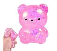 Squeezy Bear Squish-y Stress Balls, Bear Squish-y Fidget Stress Balls, Irresistibile Soft & Squeeze Glitter Filled Glitz Bears StressBalls, Squeeze Ball, Easter Basket Stuffers