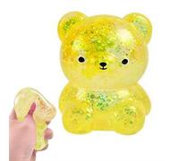 Squeezy Bear Squish-y Stress Balls, Bear Squish-y Fidget Stress Balls, Irresistibile Soft & Squeeze Glitter Filled Glitz Bears StressBalls, Squeeze Ball, Easter Basket Stuffers