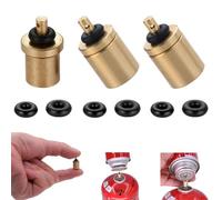 SquEqu Confezione da 3 adattatori di ricarica per gas con punte per blastocisti, connettore per ugello per cartuccia Thermacell, bombole di butano, bombole di gas, bombole di gas, stufa, campeggio,