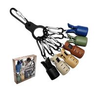 Squid Fixture Bait Protector - Squid Jig Hook Cover | Hooks Protection Caps for Fishing Tackle | Lure Protector Hook Cover with Carabiner | Fish Accessories Safety Tools for Adults Professionals