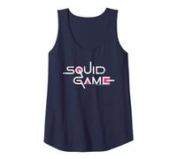 Squid Game Classic Logo Testo Bianco Canotta