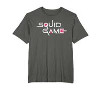 Squid Game Classic Logo Testo Bianco Maglietta