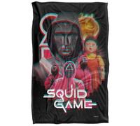 Squid Game Front Man And Guards Coperta super morbida al tatto setoso - 91 x 147 cm