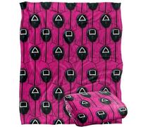 Squid Game Rosa Guards Pattern Coperta super morbida al tatto setoso - 152 x 127 cm