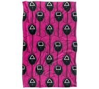 Squid Game Rosa Guards Pattern Coperta super morbida al tatto setoso - 91 x 147 cm