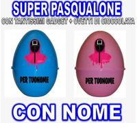 SQUID GAME SUPER PASQUALONE SORPRESONE UOVO DI PASQUA CONTENITORE PER BAMBINO