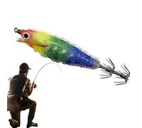 Squid Jigs Acqua salata,Esche da pesca alla traina in acqua salata | Ganci per stencil calamari che brillano nel buio | Esche da pesca in Alto mare da 2,95 pollici, esche portatili a traina