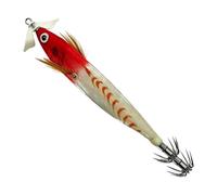 Squid Lure - High Brightness, Fluorescente Artificial Fishing Tackle | 4.72 Inch Squid Jig Hooks, High Brightness Fluorescente Body With Hooks | Art For Lakes Rivers Trolling Prawn Cuttlefish