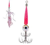 squid lures fishing saltwater - Fishing Lures Kit |Squid Hook Fiishing Light Waterproof |Underwater Sea Fishingg Jigs|Squids Jigs Hook Kit For Fishiing Cuttlefish, Fish Tackle Accessory