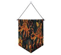 Squid raccapricciante Halloween decorazioni banner appeso con asta telescopica porta d'ingresso banner decorazioni cortile all'aperto per Festival & giorno speciale suministros para fiesta de a?o