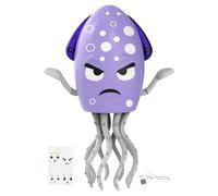 Squid Toy, Dancing Squid Plaything, Interactive Wiggling Robot with Lights and Music, Fun Educational Activity for Kids Preschool Girls Birthday Party Home School , 3.94x7.87x2.76 inches