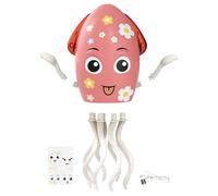 Squid Toy, Dancing Squid Plaything, Interactive Wiggling Robot with Lights and Music, Fun Educational Activity for Kids Preschool Girls Birthday Party Home School , 3.94x7.87x2.76 inches