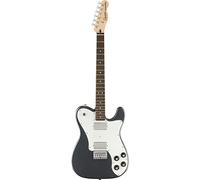 Squier by Fender Affinity Series Telecaster Affinity Series Telecaster Deluxe Chitarra Elettrica, Tastiera in Lauro, Battipenna Bianco, Charcoal Frost Metallic