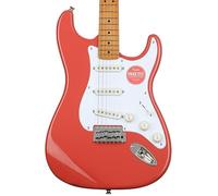 Squier by Fender Classic Vibe '50s Stratocaster Chitarra Elettrica, Tastiera in Acero, Fiesta Red, Un Tributo alla Mitica Strat degli Anni '50