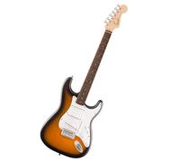 Squier by Fender Debut Collection Stratocaster Chitarra Elettrica, Tastiera in Laurel, Battipenna Bianco, Sunburst a 2 Colori