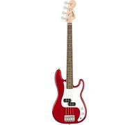 Squier by Fender Mini Precision Chitarra Basso, Rosso Dakota, Include lezioni virtuali gratuite su Fender Play