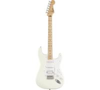 Squier by Fender Sonic Stratocaster HSS Chitarra Elettrica, Arctic White | Chitarra elettrica per principianti, manico facile da suonare, pickup HSS, lezioni virtuali gratuite